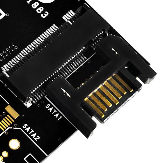 SilverStone PCIe 3.0 x4 valdiklis – M.2 M klavišas + M.2 B klavišas (SST-ECM20)
