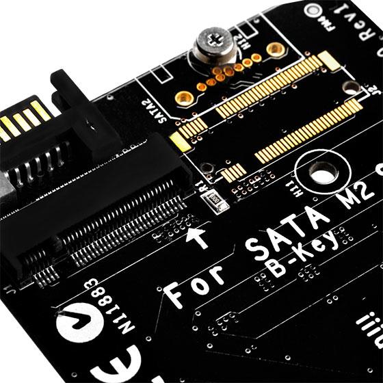 SilverStone PCIe 3.0 x4 valdiklis – M.2 M klavišas + M.2 B klavišas (SST-ECM20)