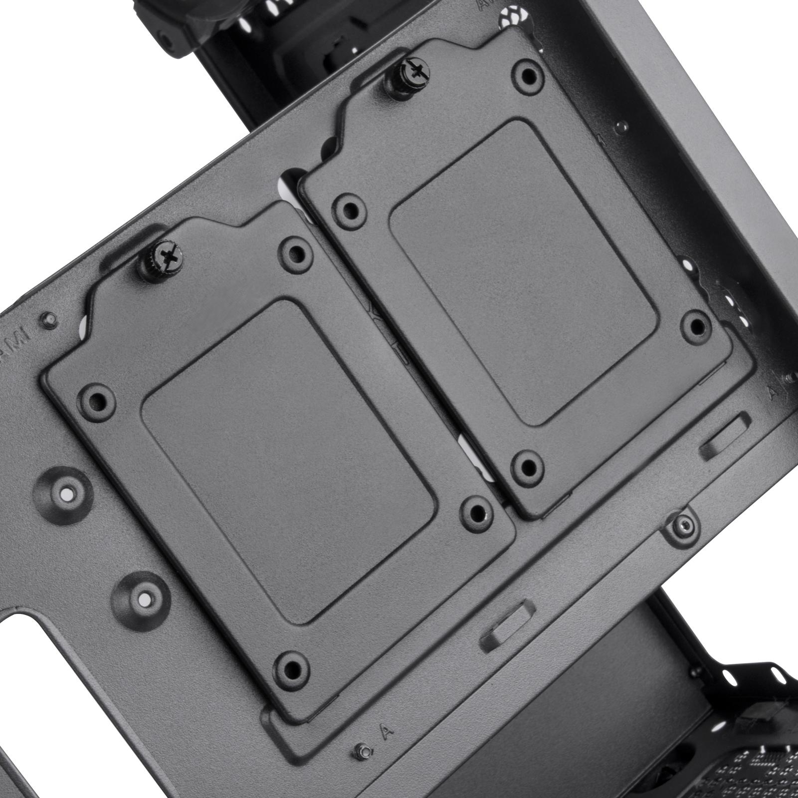 „SilverStone Fara B1 Pro Midi–Tower“, ARGB, grūdintas stiklas – juoda