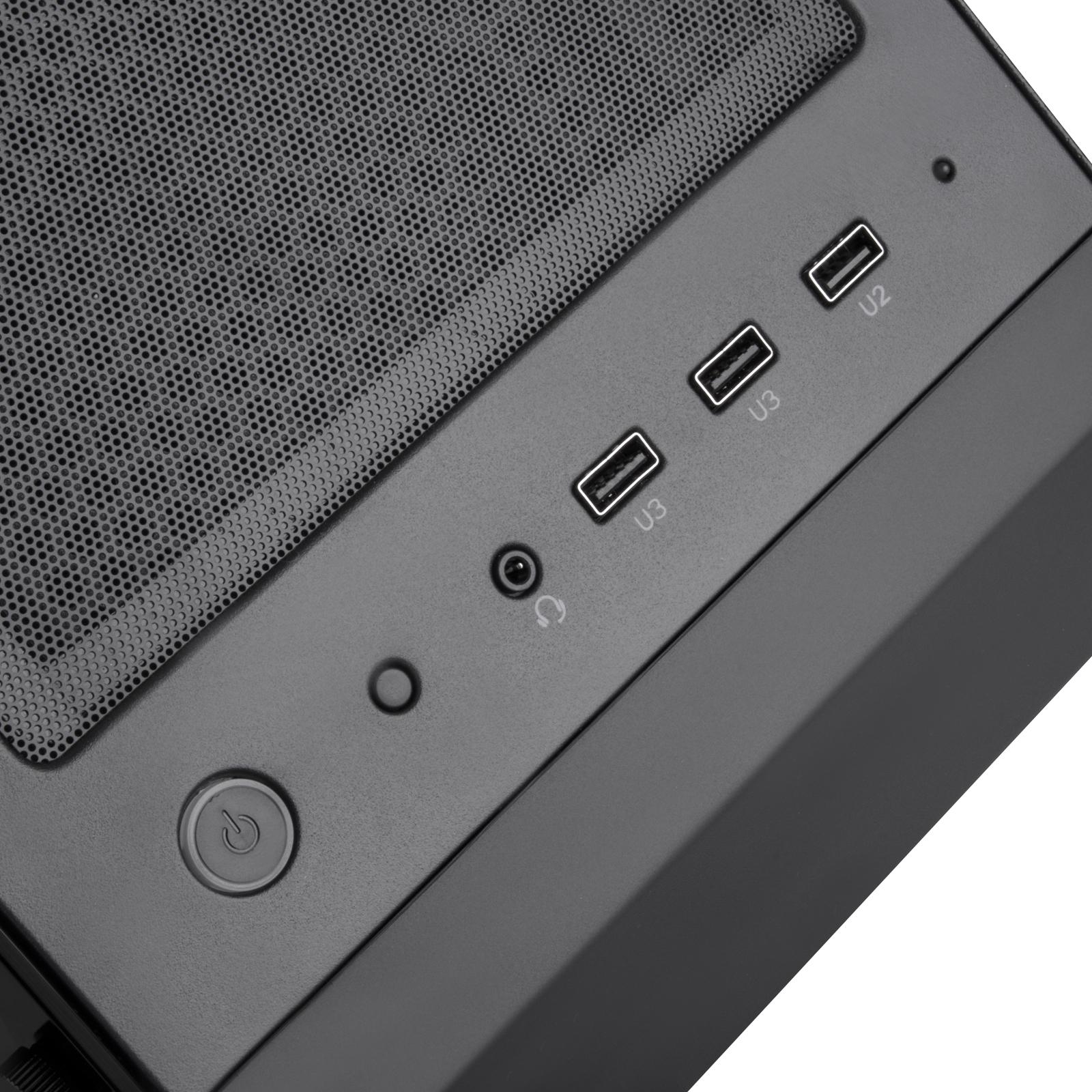 „SilverStone Fara B1 Pro Midi–Tower“, ARGB, grūdintas stiklas – juoda