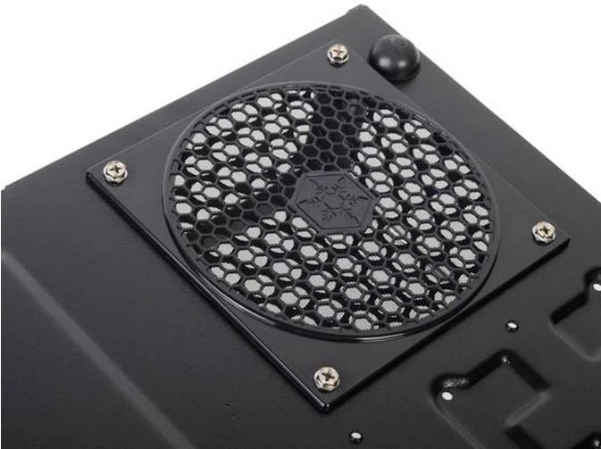SilverStone Milo 04 Kompiuterio važiuoklė USB 3.0 x 2, Mic x1, Spk x1, Juodas, Micro ATX, Maitinimo šaltinis Komplekte Ne