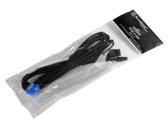 SilverStone PP06B-PCIE55 - PCI-E 8pin(6+2) - Male/Male - 0.55 m - Juodas