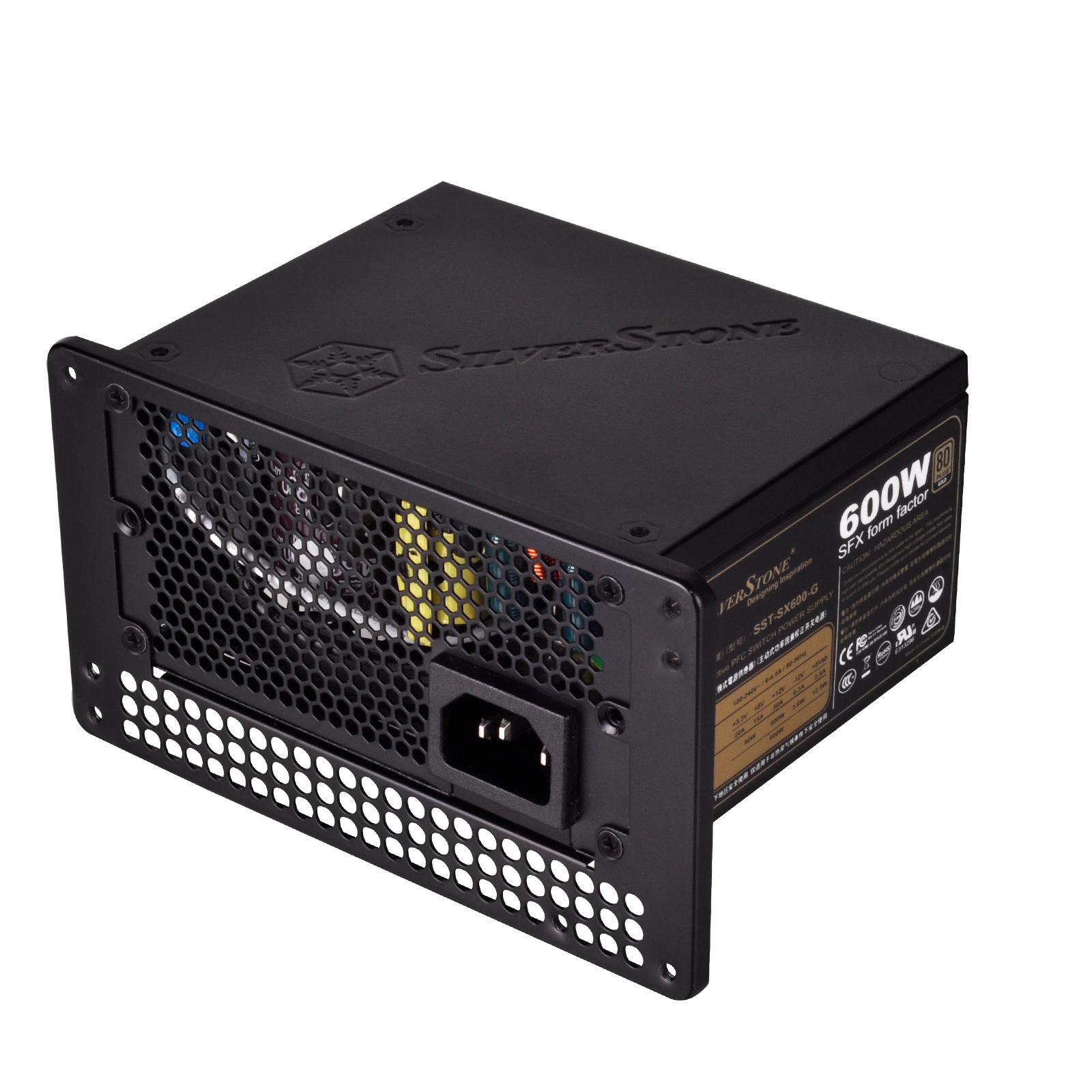 „SilverStone SST-PP08“ maitinimo šaltinio adapterio laikiklis, skirtas SFX į ATX – Juodas