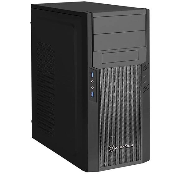 PC korpusas Silverstone Silent SST-PS13B Precision Midi Tower ATX,window, Juodas