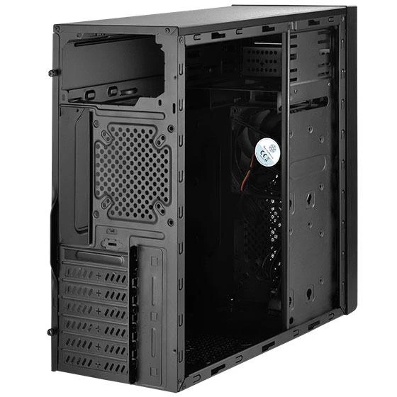 PC korpusas Silverstone Silent SST-PS13B Precision Midi Tower ATX,window, Juodas