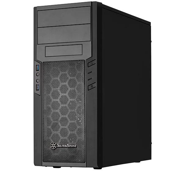PC korpusas Silverstone Silent SST-PS13B Precision Midi Tower ATX,window, Juodas
