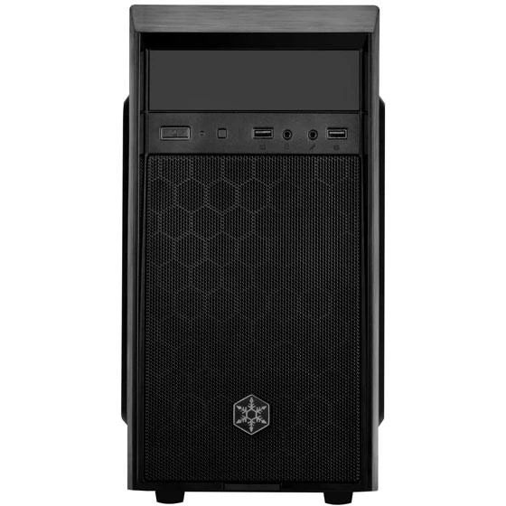 SilverStone SST-PS16B Precision Mini Tower Micro ATX kompiuterio dėklas, tylus, juodas
