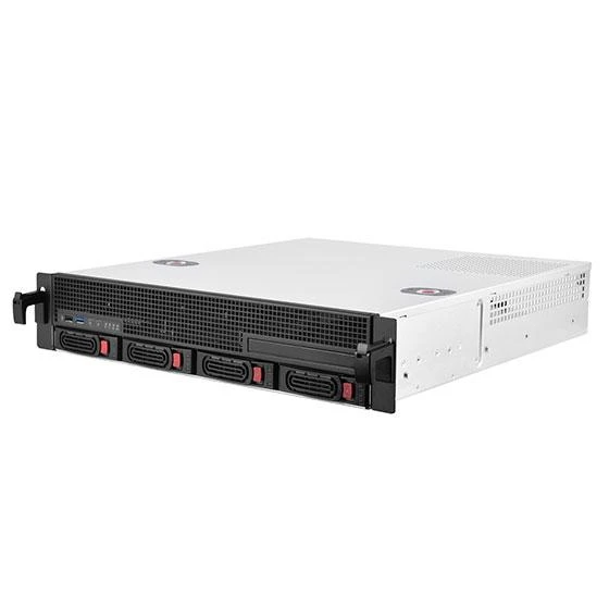 Serveris SilverStone RM21–304 Rackmount Serverio korpusas, 2U, Micro–ATX – juoda