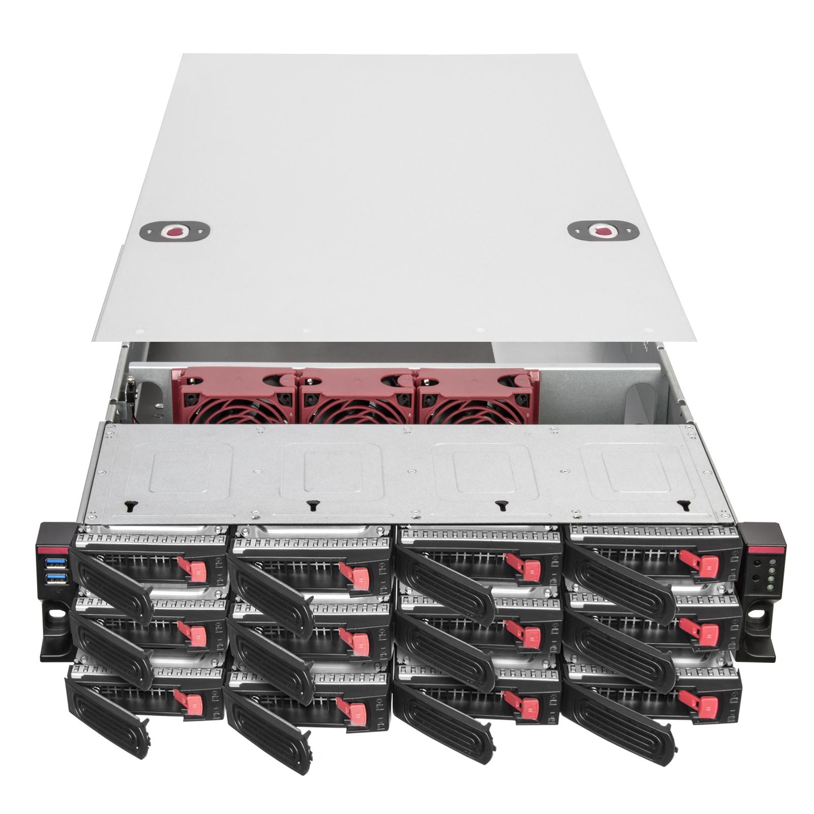 SilverStone RM22–312 Rackmount Serverio dėklas, 2U, E–ATX – juoda