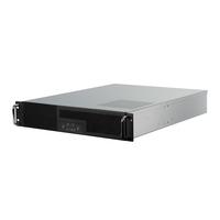 Serveris SilverStone RM23–502 Rackmount Serverio korpusas, ATX, USB 3.0 – 2U – juoda
