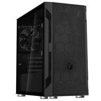 „SilverStone Fara H1M“, grūdintas stiklas – juoda