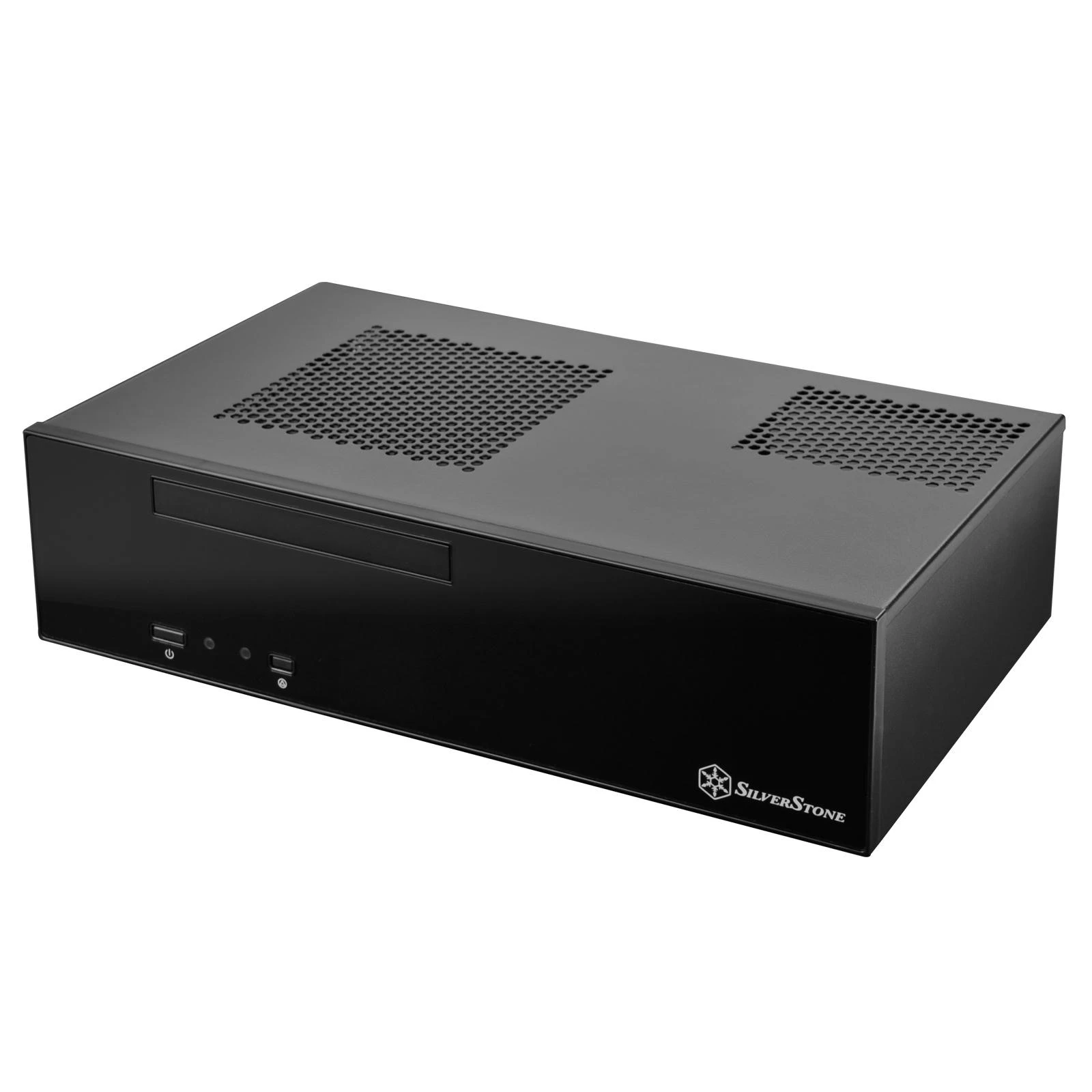 PC korpusas Silverstone Silent SST-ML09B Milo Slim HTPC Mini-ITX, juodas