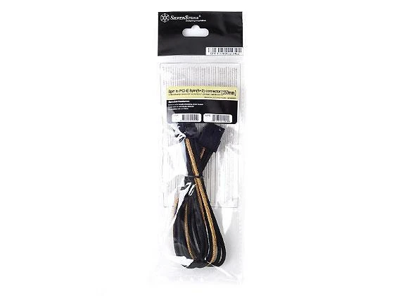 SilverStone PCIe 8-pin - PCIe 8-pin, 0.25m, Auksinis (SST-PP07-PCIBG)