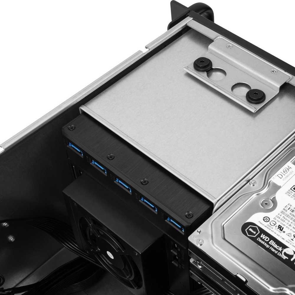 SilverStone SST-RM41-506 Rackmount Server - 4U - juodas