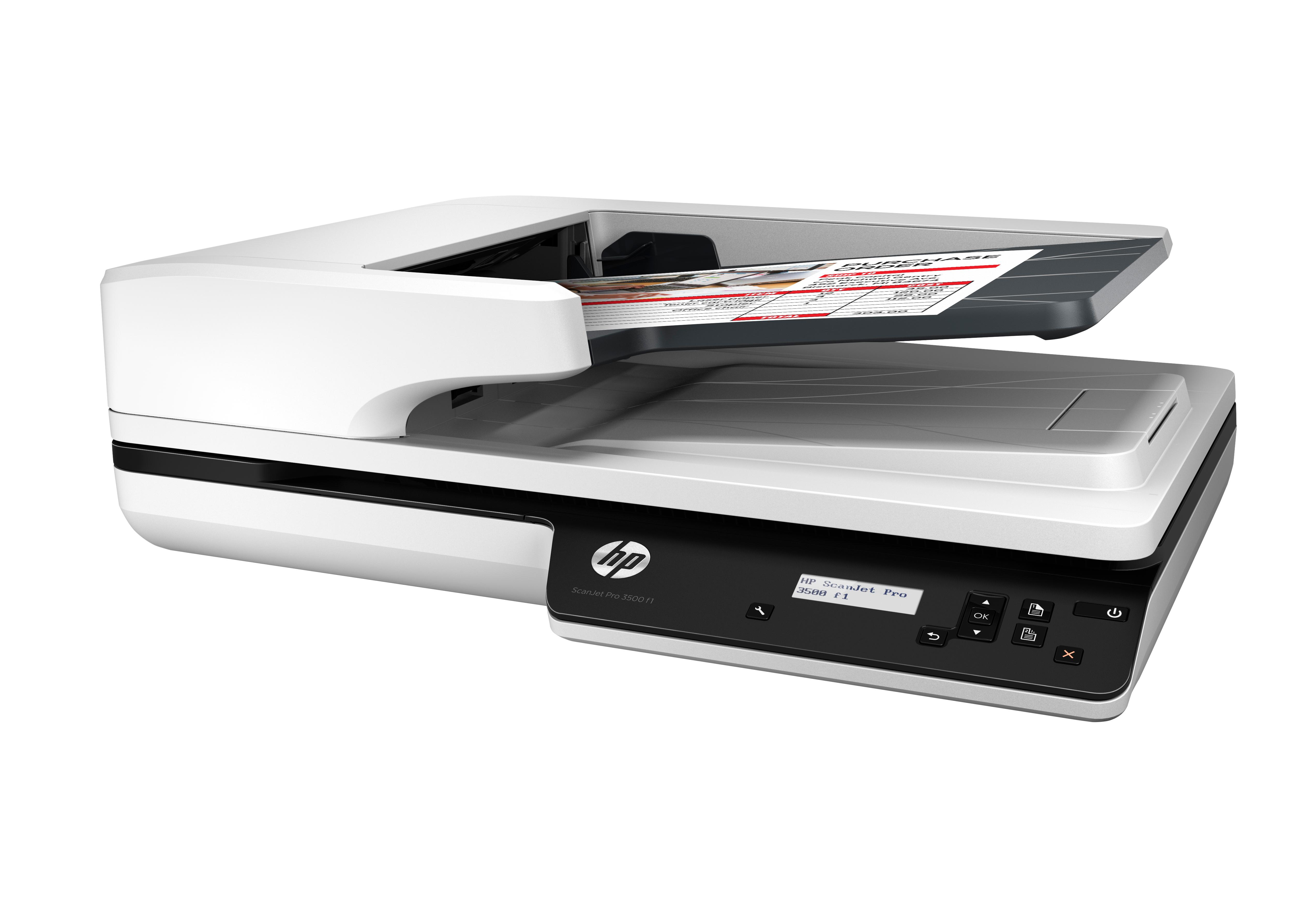 Skeneris Hewlett Packard (HP) HP ScanJet Pro 3500 f1 plokščias skaitytuvas
