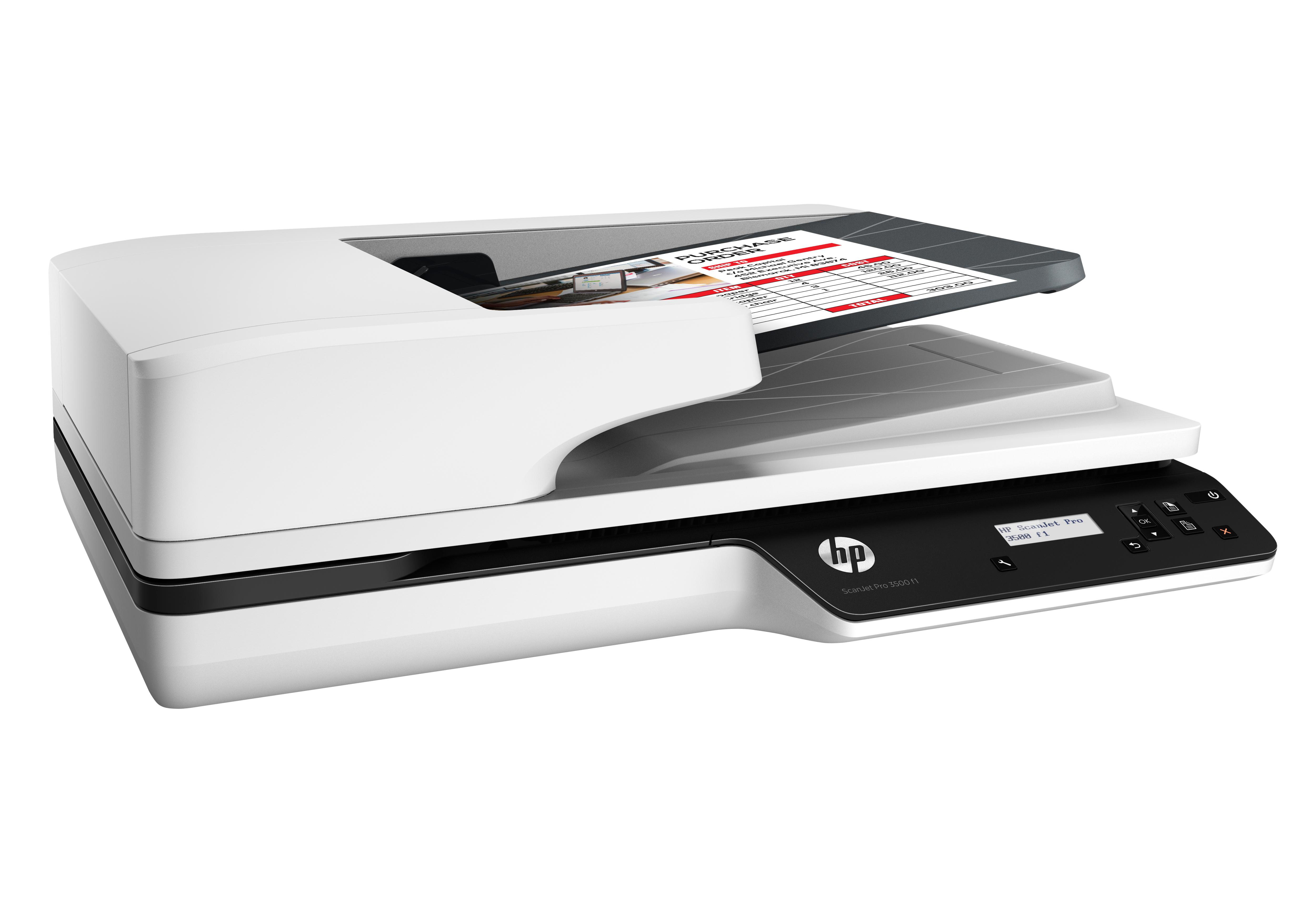 Skeneris Hewlett Packard (HP) HP ScanJet Pro 3500 f1 plokščias skaitytuvas
