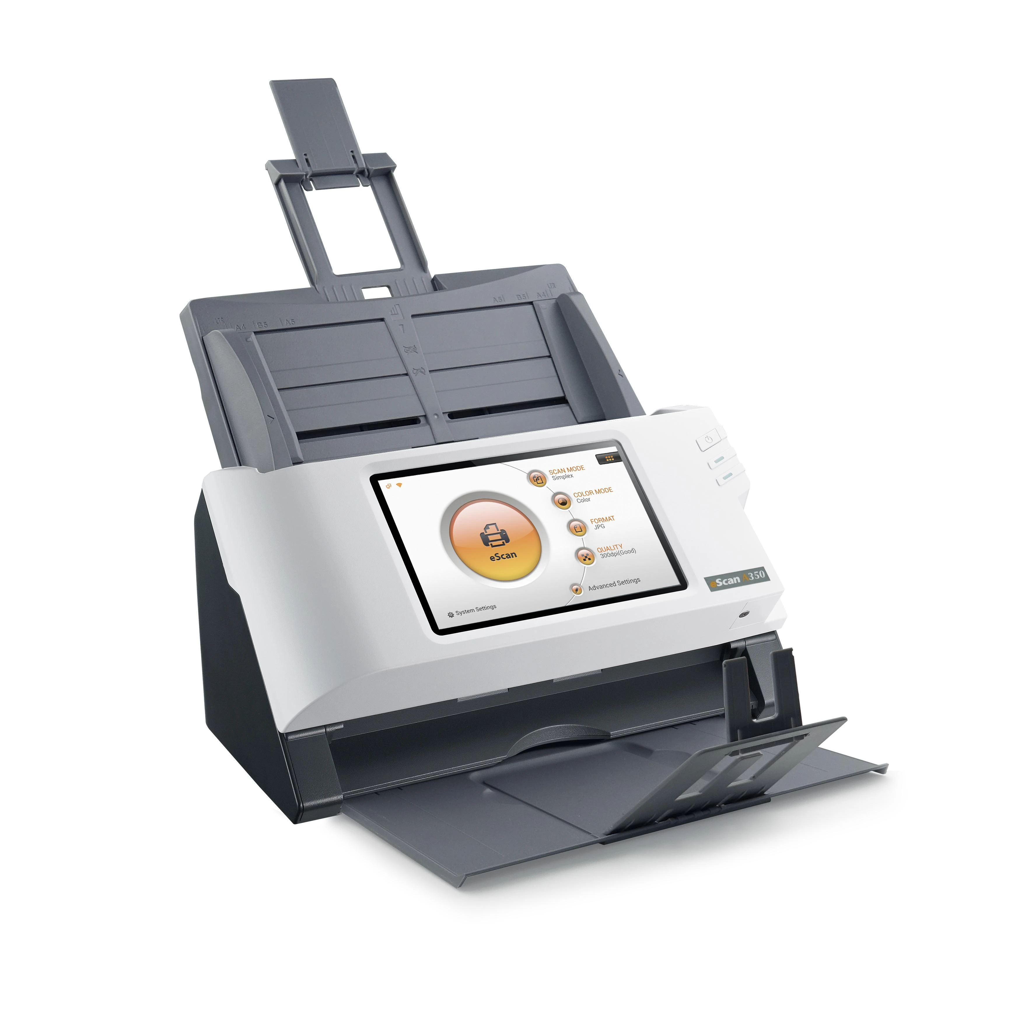 Skeneris Plustek ESCAN A350 ESSENTIAL/A4 DUPLEX ADF NETWORK SCANNER