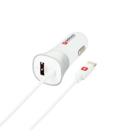 SKROSS DC29C USB automobilinis įkroviklis ir C tipo įkrovimo automobilinis adapteris