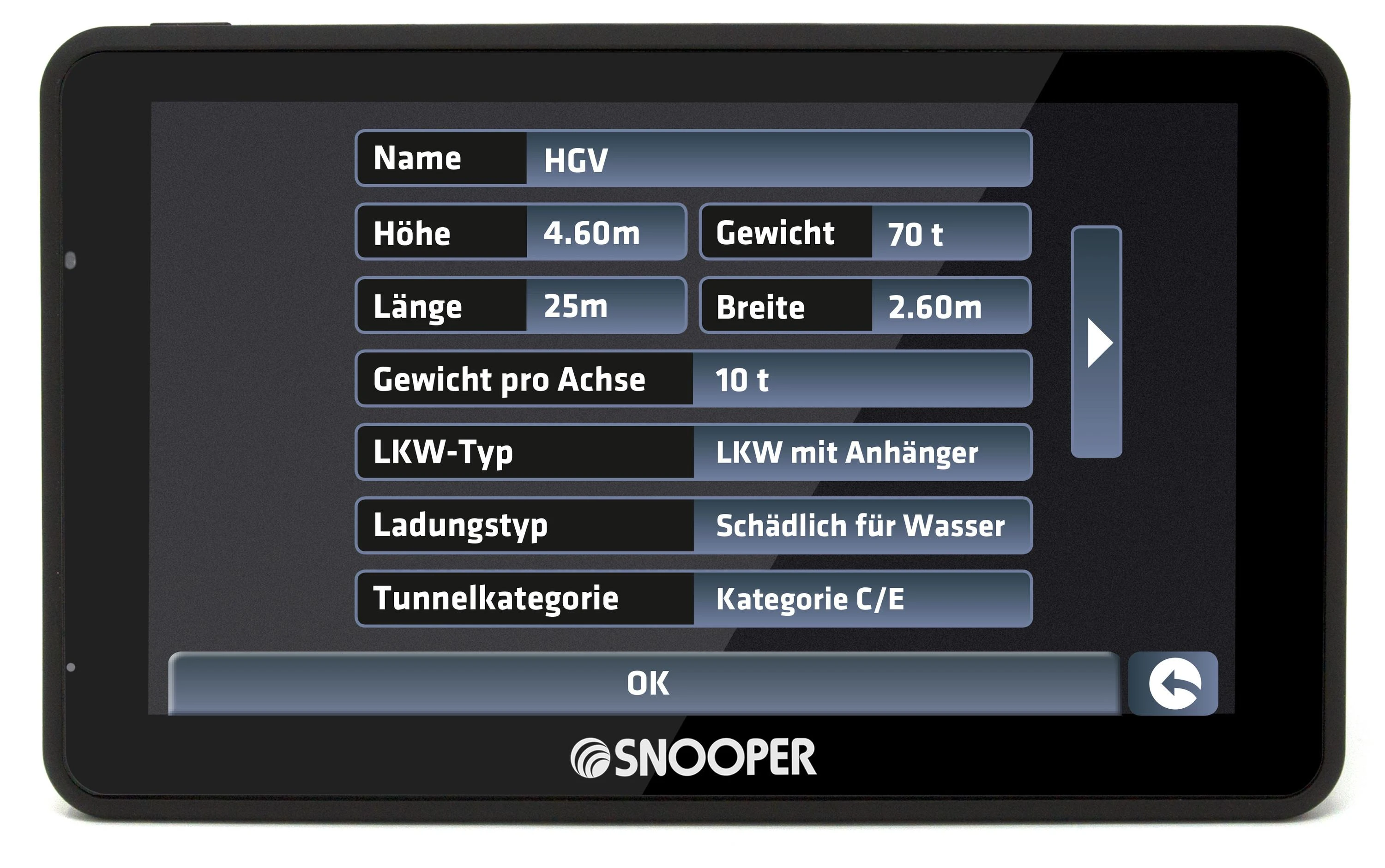 GPS navigacija Snooper Snooper Truckmate PRO S6900 sunkvežimių navigacinė sistema