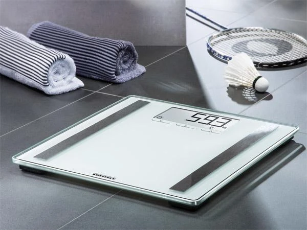 Virtuvinės svarstyklės Skaitmeninės Svarstyklės - Soehnle Shape Sense Control 200, 180kg Talpa, Kūno Kompozicija, Balta