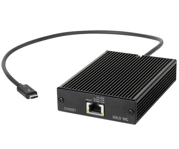Sonnet Solo 10G TB3 zu 10GB Base-T, LAN-Adapteris