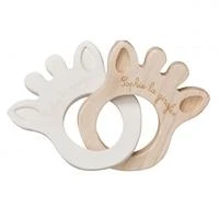 VULLI SOPHIE LA GIRAFE kramtukas žiedas, RUBBER&WOOD, SO'PURE, 0mėn.+, 220200