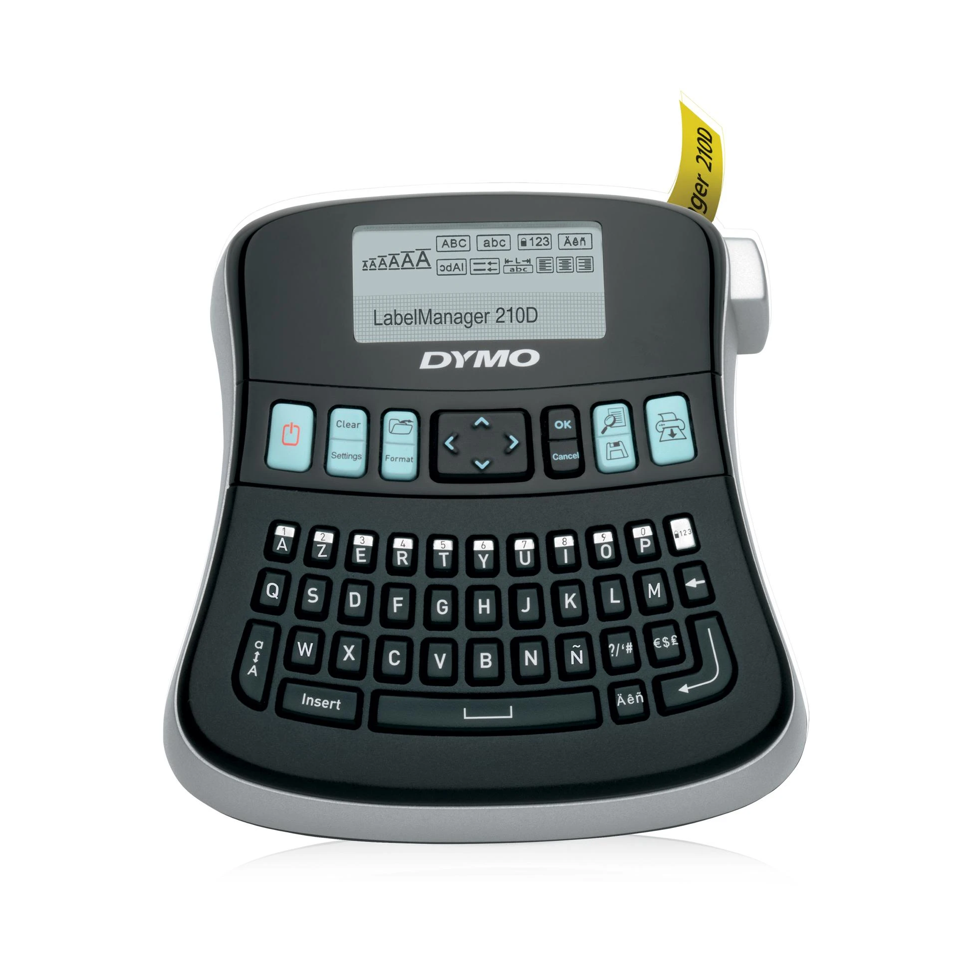 DYMO LabelManager 210D™ QWZ Kitcase etikečių spausdintuvas Perkėlimas terminiu būdu 180 x 180 DPI 12 mm/sec QWERTZ