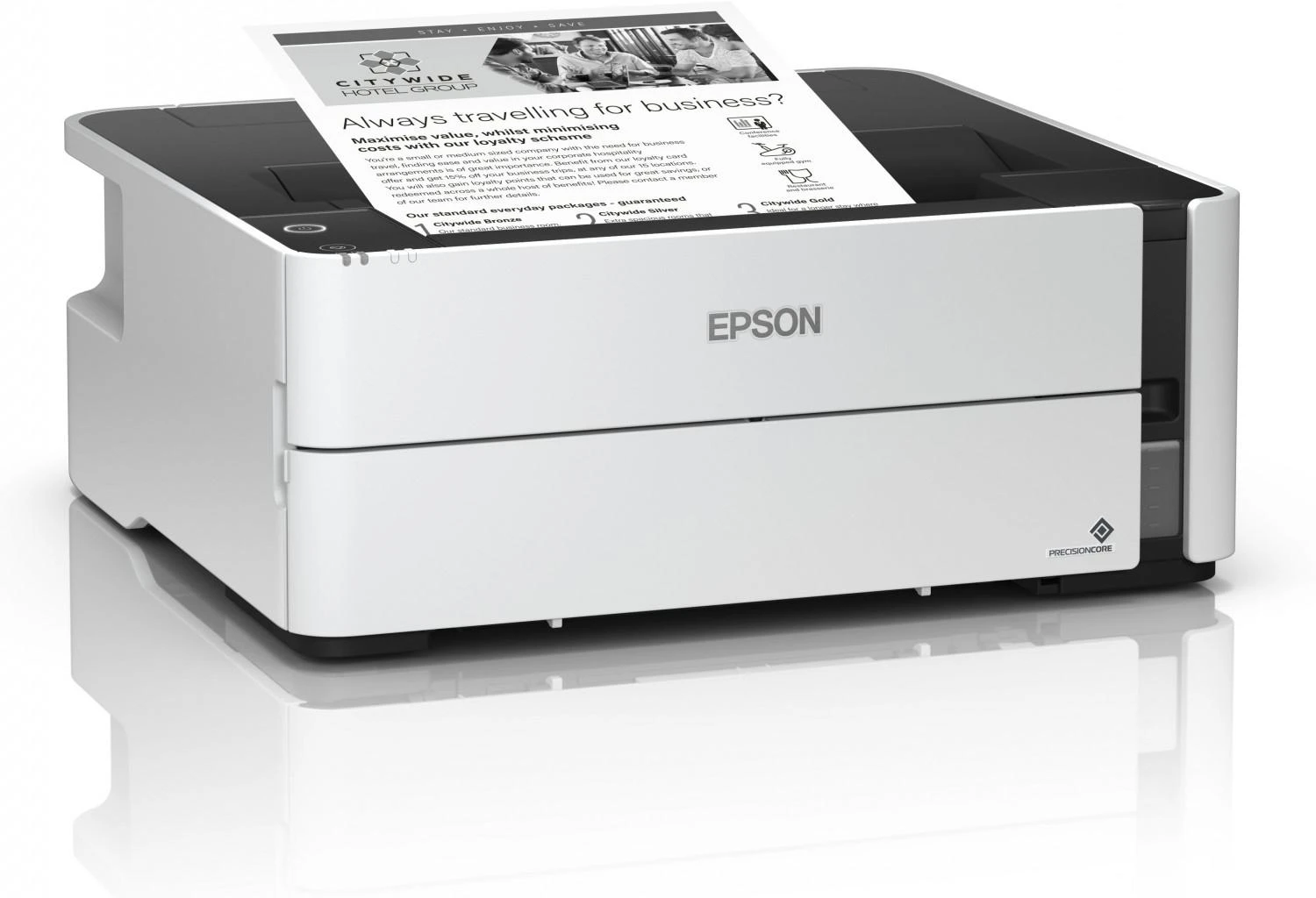 Epson Spausdintuvas EcoTank M1170 Mono, Inkjet, Inkjet Spausdintuvas, Wi-Fi, Maksimalus ISO A serijos popieriaus dydis A4, Baltas