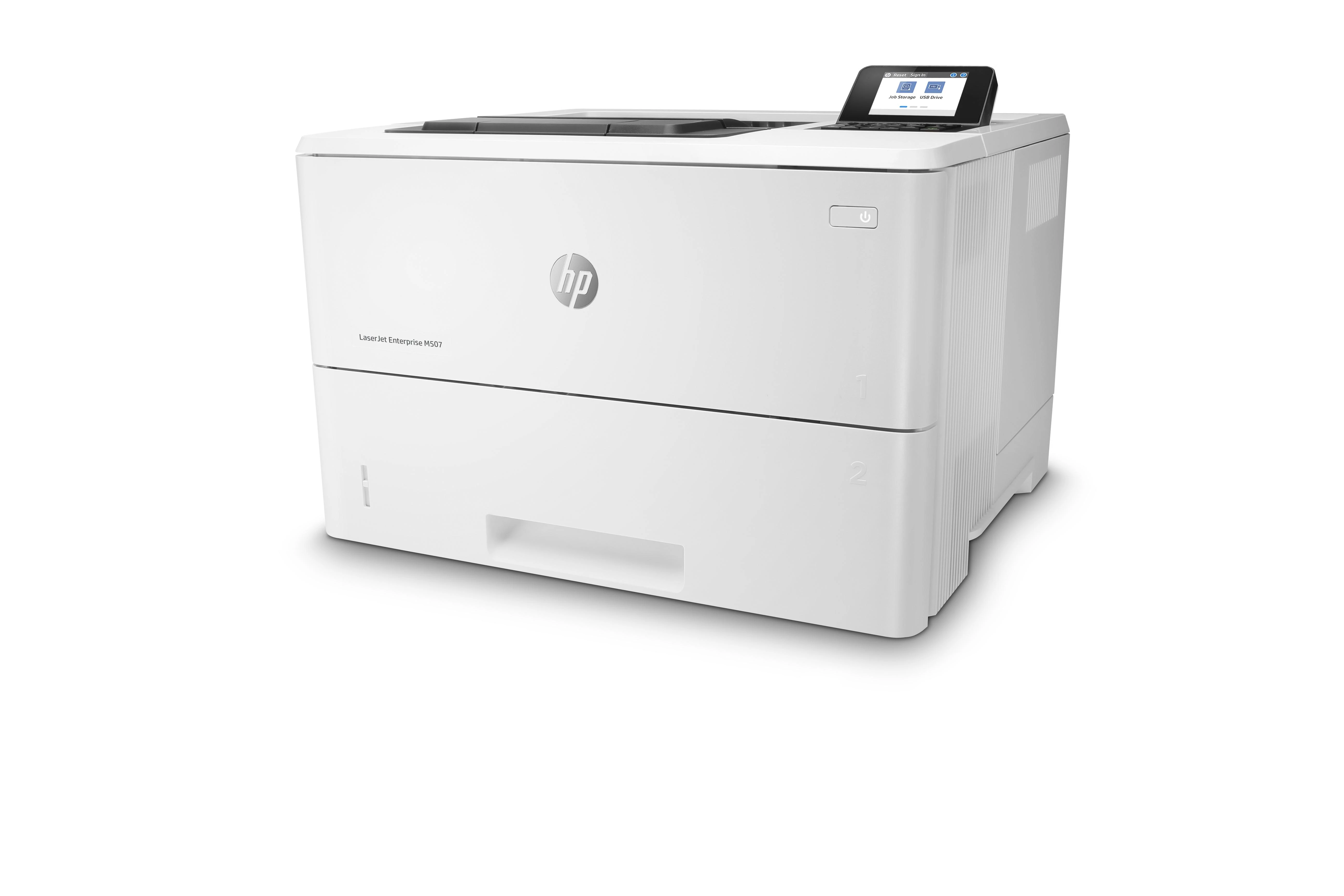 Hewlett Packard (HP) HP LaserJet Enterprise M507dn Spausdintuvas - A4 Mono lazerinis, Spausdinimas, Automatinis dokumentų tiektuvas, Auto-Duplex, LAN, 43ppm, 2000-7500 puslapių per mėnesį (pakeičia M506dn)