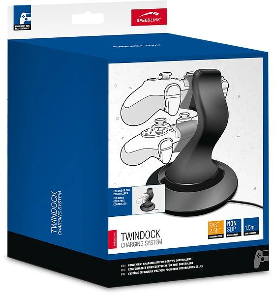 PS4 valdiklio pakrovėjas Speedlink TWINDOCK PS4 SL-4511-BK