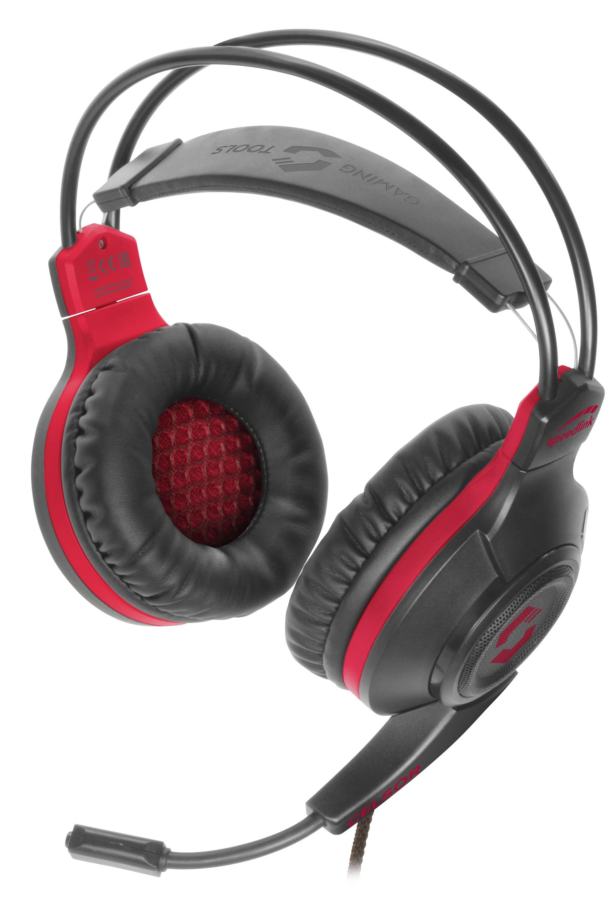 Speedlink ausinės Celsor Gaming, juodos (SL-860011-BK)