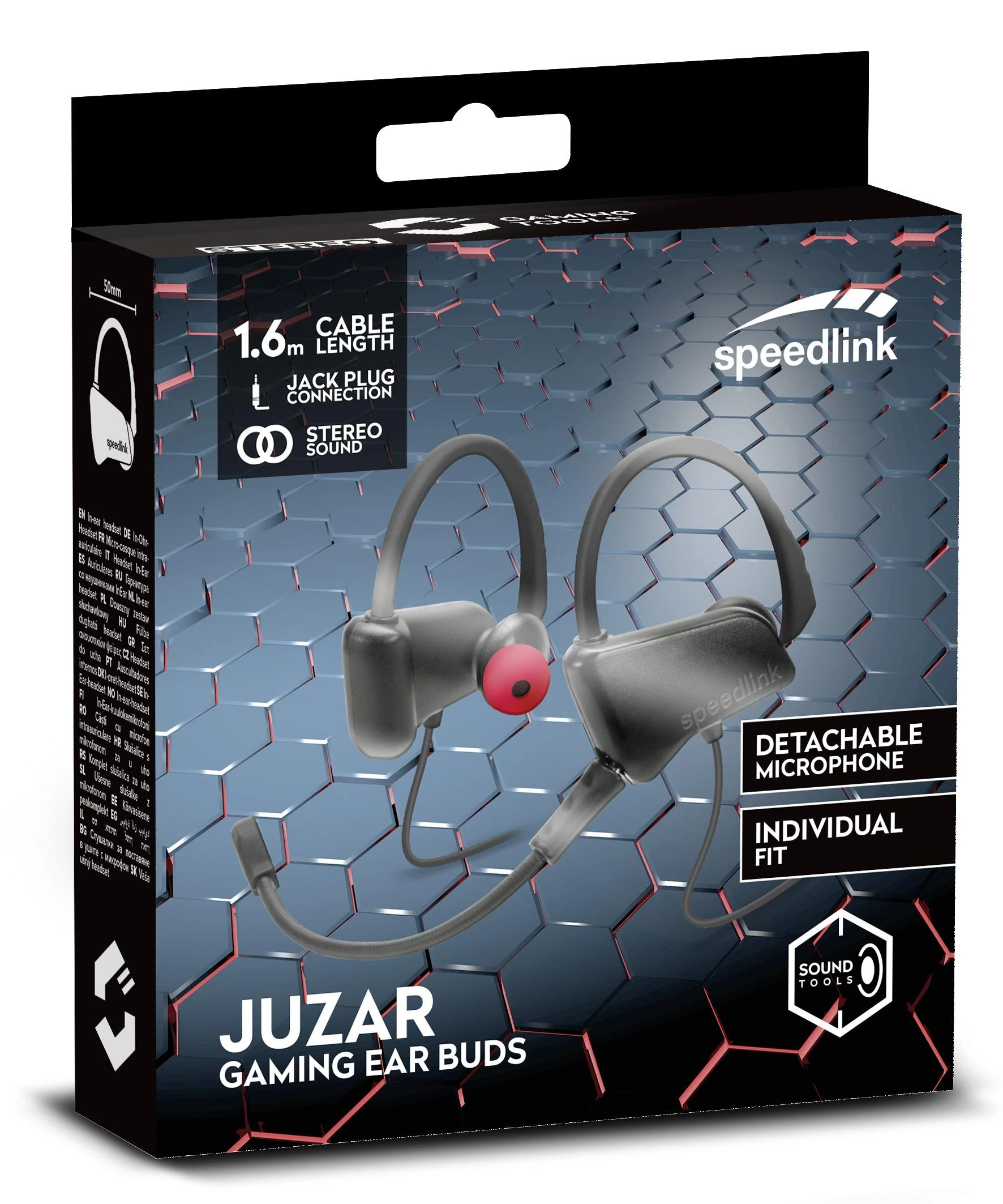 Speedlink Juzar gaming ausinės pakuotėje