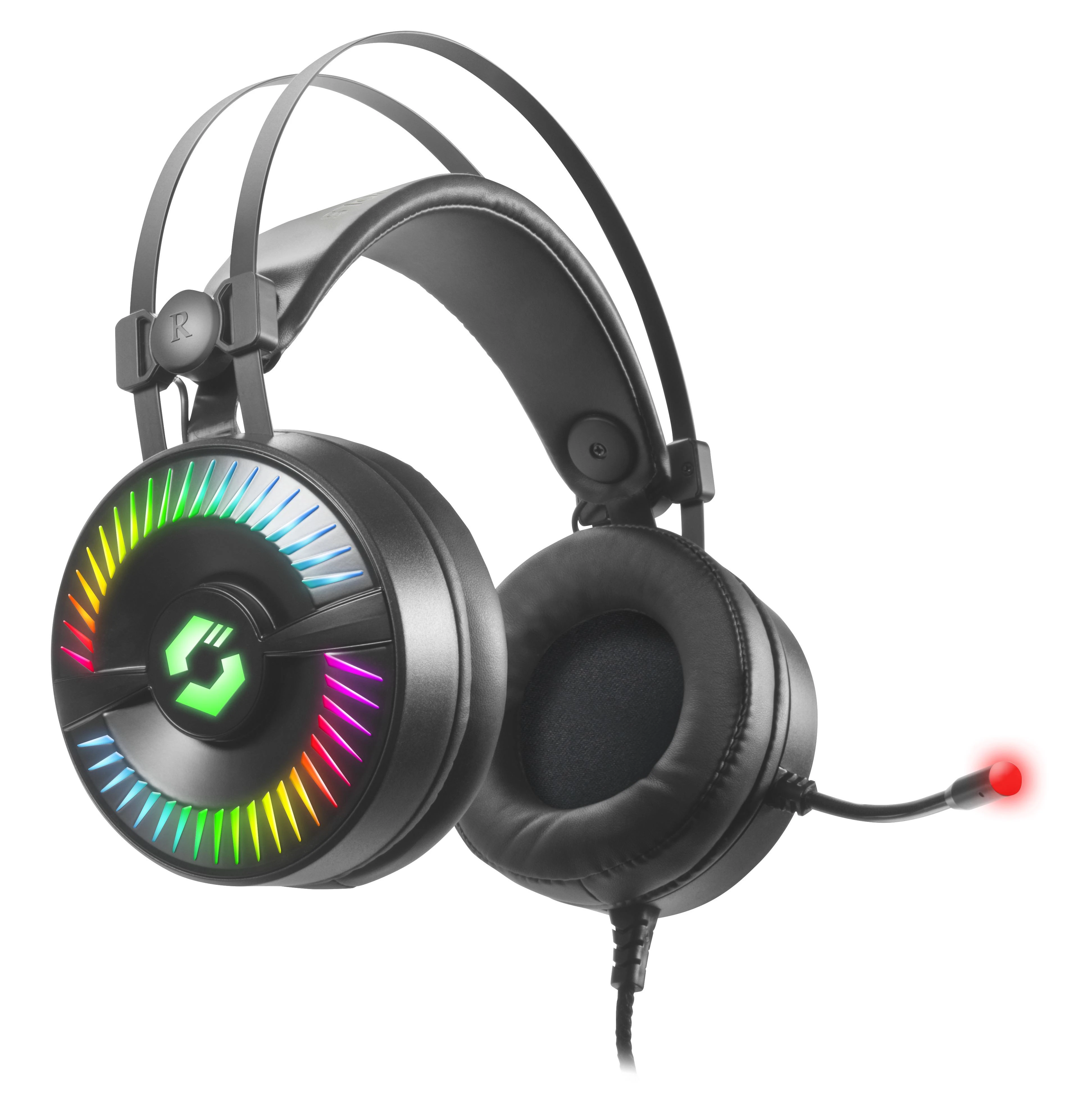 Speedlink ausinės Quyre RGB 7.1, juodos (SL-860006-BK)