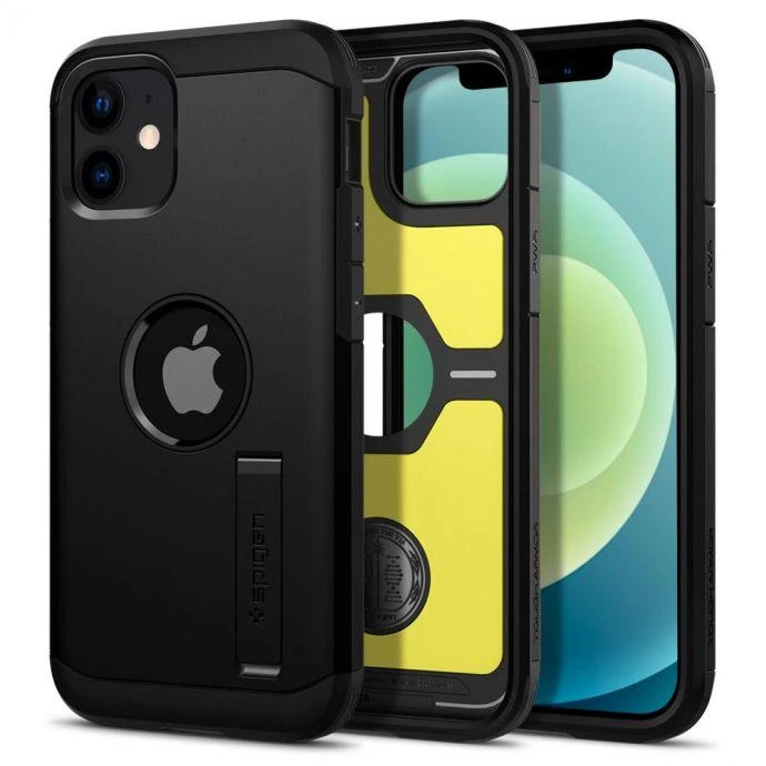 Dėklas Spigen ACS01753, skirtas iPhone 12 Mini, juodas