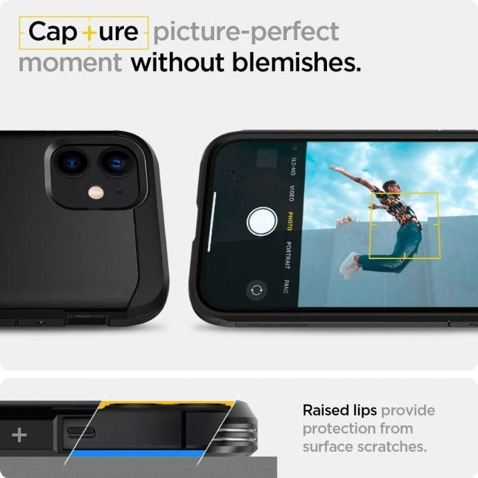 Dėklas Spigen ACS01753, skirtas iPhone 12 Mini, juodas