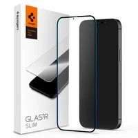 Apsauginis stiklas Spigen GLASS FC Apple iPhone 13 / 13 Pro / 14 su juodos spalvos krašteliu