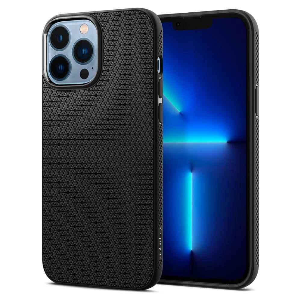 Spigen Liquid Air dėklas skirtas Apple iPhone 13 Pro Max, spalva - Matte Black