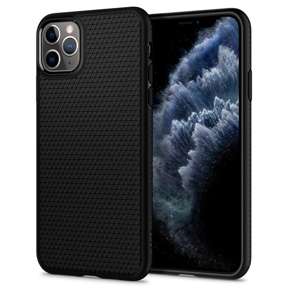 Spigen Liquid Air itin elegantiškas TPU galinio dangtelio dėklas, skirtas  Apple iPhone 11 Pro (5,8\u0026quot;) Juodas | Varle.lt