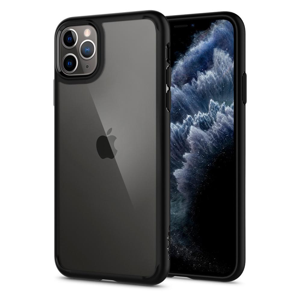 Spigen Ultra Hybrid - Cover - Apple - iPhone 11 Pro Max - Juodas | Varle.lt