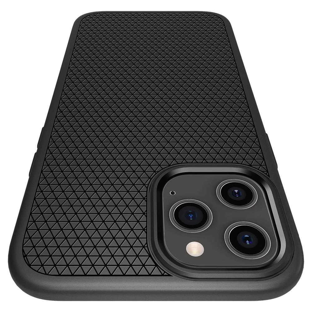 Spigen Liquid Air dėklas skirtas Apple iPhone 12 Pro Max, spalva - Matte Black