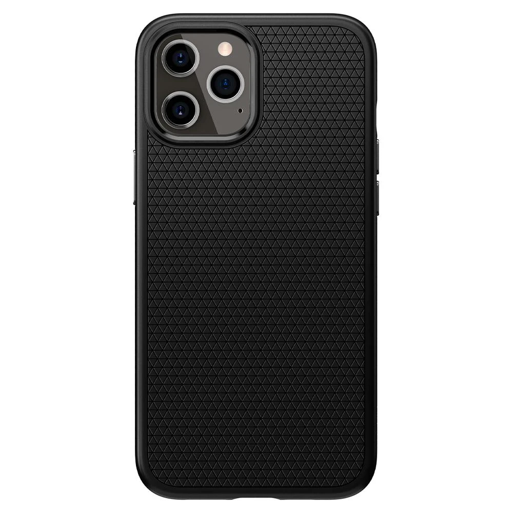 Spigen Liquid Air dėklas skirtas Apple iPhone 12 Pro Max, spalva - Matte Black