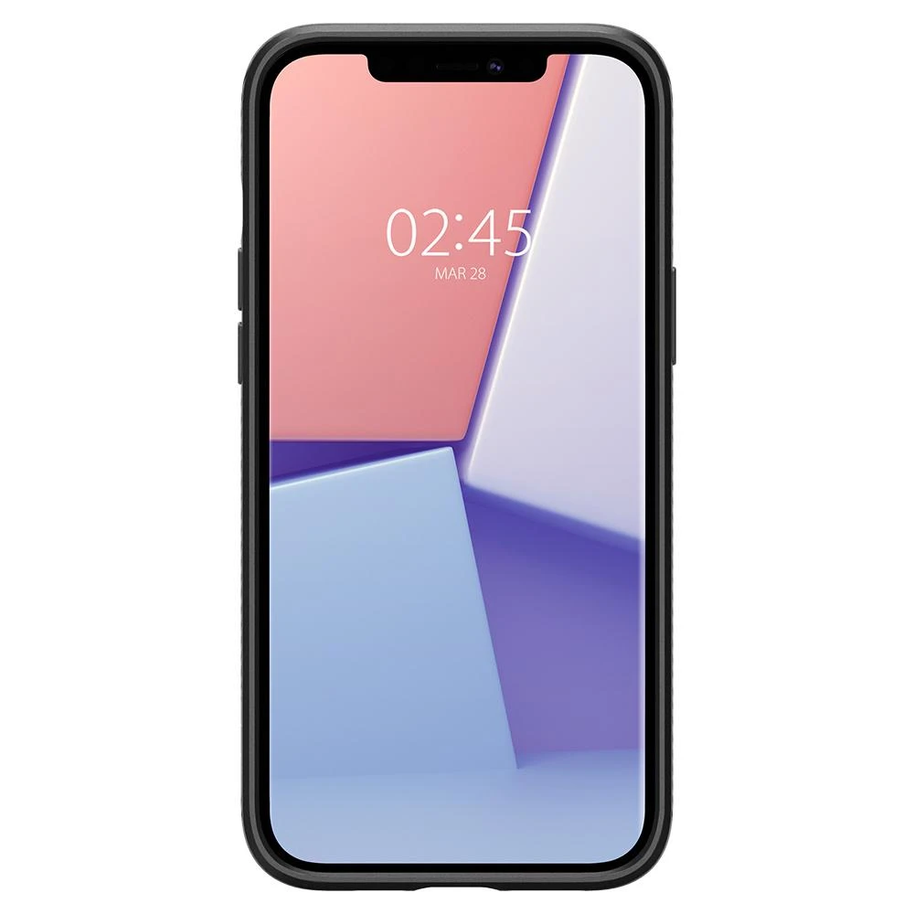 Spigen Liquid Air dėklas skirtas Apple iPhone 12 Pro Max, spalva - Matte Black