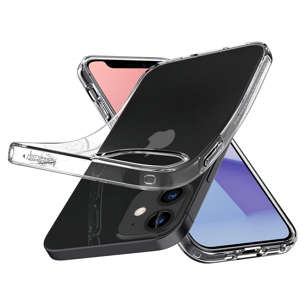 „SPIGEN“ skystųjų kristalų iPhone 12/12 PRO skaidrus dėklas