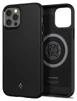 Spigen Mag Armor dėklas, skirtas iPhone 12 / 12 Pro matinės juodos spalvos