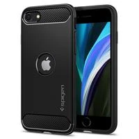 „Spigen Rugged Armor“ dėklas Apple iPhone SE 2022 / SE 2020 / 8 / 7 Juodas