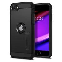 Dėklas Spigen Tough Armor, juodos spalvos – iPhone SE