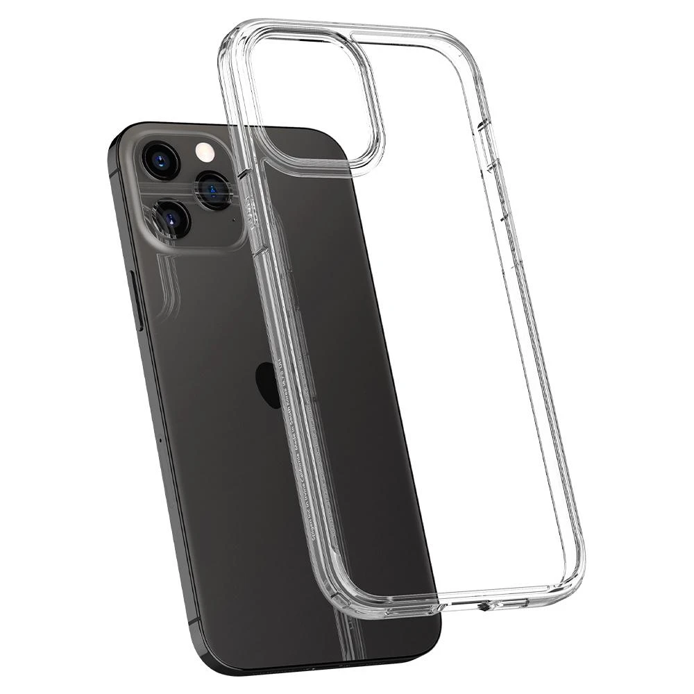 Spigen Ultra Hybrid dėklas skirtas Apple iPhone 12 Pro Max, spalva - Crystal Clear