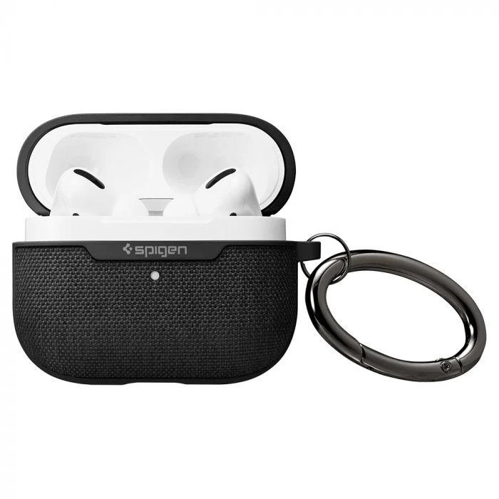 Spigen AirPods Pro dėklas Urban Fit ASD00572 Juodas, Polikarbonatas, Įkrovimo Dėklas, Dėklas nuo įbrėžimų, Apple AirPods Pro