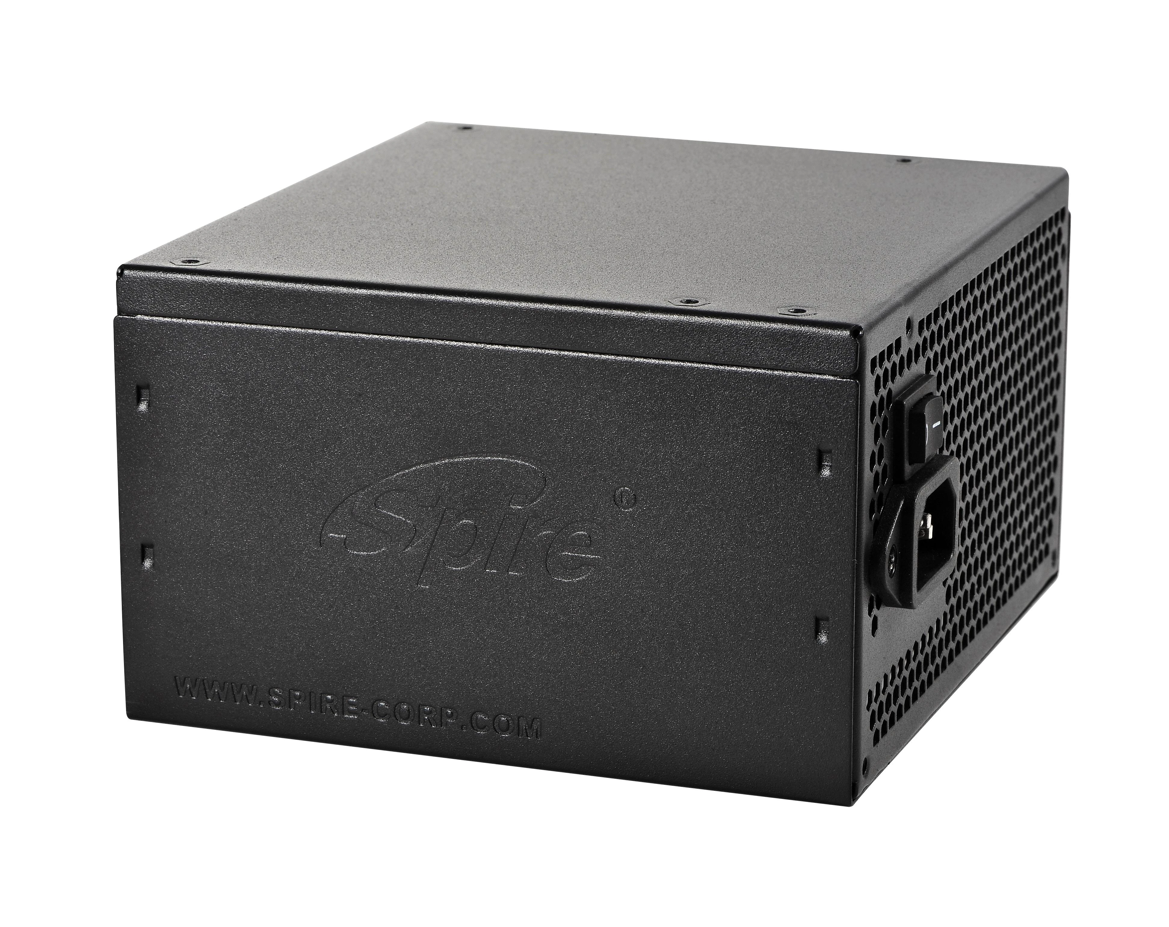 „Spire Silent Pearl“ 600 W, tylus 120 mm ventiliatorius, 1 x 20+4 kontaktų, 1 x 4 kontaktų 12 V, 2 x 4 kontaktų „Molex“, 4 x SATA, SP-ATX-600Z-PPFC