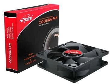 SPIRE, korpuso ir PSU aušintuvas, 80x80x25mm, 12V, 3pin, SP08025S1L3-CB